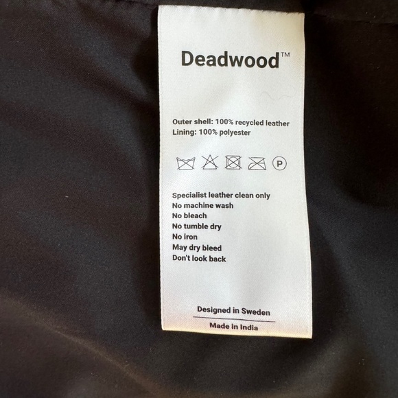 Deadwood Studios black leather miniskirt - Picture 7 of 7